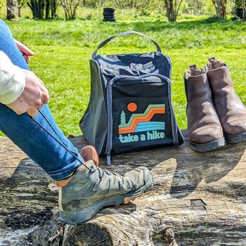 Personalised Take A Hike Boot Bag, 2 of 8