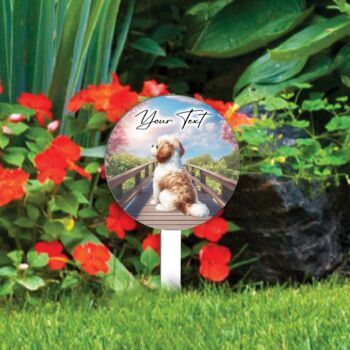 Personalised Dog Memorial Bridge Grave Marker, 12 of 12