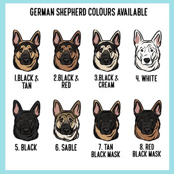 German Shepherd Adult T Shirt, 4 of 6