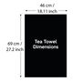 Bright Orange Leopard Print Organic Cotton Tea Towel, thumbnail 5 of 7
