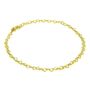 9ct Yellow Gold Open Hearts Anklet, thumbnail 2 of 3