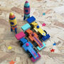 Personalised Wooden Space Rocket And Racing Car, thumbnail 3 of 3