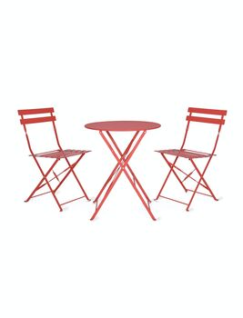 Small Bistro Set In Red, 3 of 3