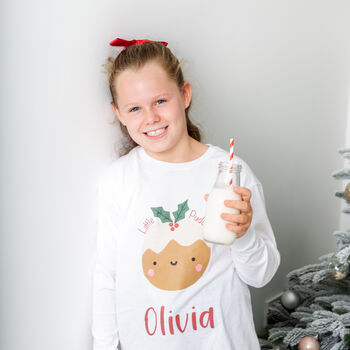 Personalised Christmas Family Matching Pyjamas Christmas Pudding, 7 of 11