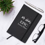Personalised Teacher Epic Lessons Apple Pu A5 Notebook, thumbnail 1 of 4
