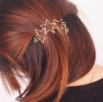 Gold Star Trio Hair Clip, 2 of 6