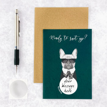 Be My Groomsman Frenchie Card, 2 of 7
