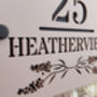Personalised Heather Design House Acrylic Number Sign, thumbnail 2 of 5