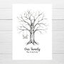 Family Fingerprint Tree, Christening Tree, thumbnail 2 of 4