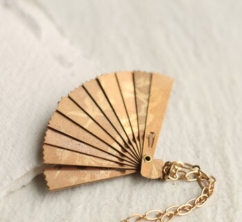Folding Japanese Fan Necklace, 5 of 9