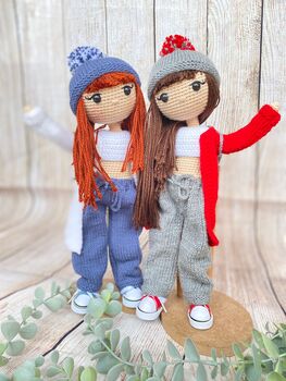 Posable Handmade Crochet Doll For Kids And Adults, 5 of 12