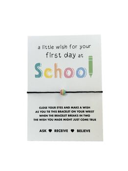 First Day At School Wish Bracelet | Gift For First Day At School, 7 of 9