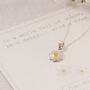 Enamel Dainty Daisy Sterling Silver Necklace, thumbnail 4 of 10
