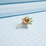 Hand Painted Snowdrop Lapel Pin, thumbnail 3 of 4