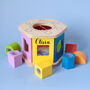 Personalised Shake And Match Shape Sorter Wooden Toy, thumbnail 1 of 3