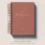 2024 Personalised Ring Bound Diary, Terracotta Cover, thumbnail 2 of 12