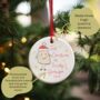 1st Xmas As A Grandfather Personalised Tree Decoration, thumbnail 2 of 2