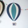 Hot Air Balloon Nursery Art With Personalised Basket, thumbnail 3 of 6