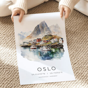 Oslo Norway Travel Print, 2 of 7