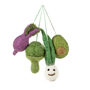 Handmade Felt Glorious Greens Vegetables, Set Of Four, thumbnail 1 of 2