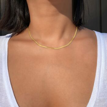 Herringbone Chain Necklace, 4 of 7