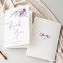 Wedding Thank You Cards Purple And Lilac Florals, thumbnail 1 of 6