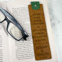 Personalised Wedding Anniversary Leather Bookmark, thumbnail 1 of 7