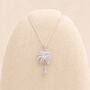 Personalised Sterling Silver Palm Tree Pendant Necklace, thumbnail 3 of 9
