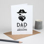 Retro Fathers Day Card Pirate Captain, thumbnail 1 of 6