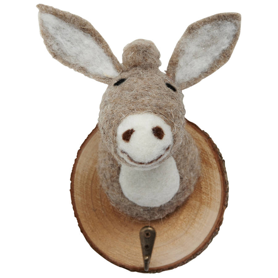 felt animal head wall hooks by twenty six degrees