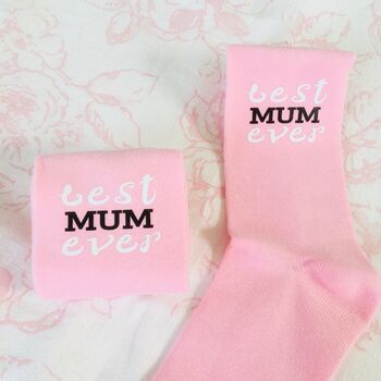 'Best Mum Ever' Birthday Socks ~ Boxed, 5 of 6