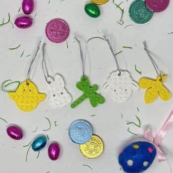 Hanging Lego Compatible Easter Decorations, 6 of 12