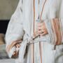Ceren Linen Dressing Gown, thumbnail 5 of 7