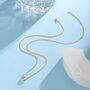 Sterling Silver Minimalist Cz Bubble Pendant Necklace, thumbnail 6 of 12