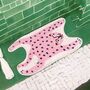 Vibrant Colour Pop Pink Leopard Bath Mat, thumbnail 8 of 11