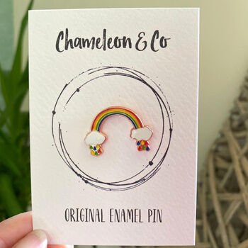 Bright Rainbow Pin Badge, 5 of 5