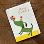 Mini Dog And Ball Birthday Card, thumbnail 4 of 4