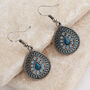 Blue And Turquoise Teardrop Earrings, thumbnail 1 of 3