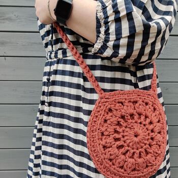 Siena Fringe Bag Chunky Cotton Crochet Kit, 5 of 6