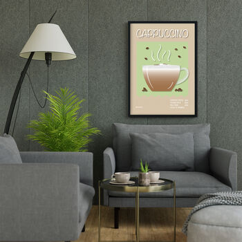 Cappuccino Coffee Print Three Colour Options, 2 of 6