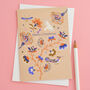 Pack Of Six Merry Christmas Festive Cards, thumbnail 1 of 2