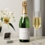 Personalised Floral Initials Wedding Champagne Label, thumbnail 3 of 4