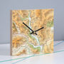 Personalised Map Location Wall Clock, thumbnail 1 of 3