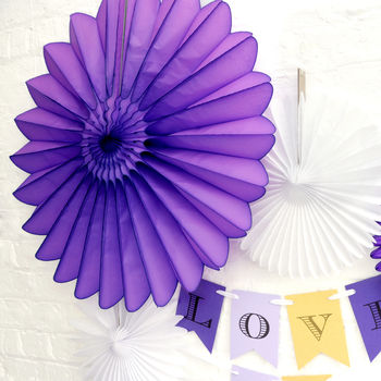 Tissue Paper Party Fan Decoration, 3 of 9