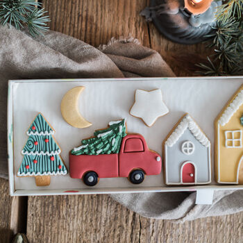 Driving Home For Christmas Biscuit Gift Set, 3 of 4