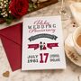 Personalised Ruby Wedding Anniversary Card, thumbnail 5 of 6