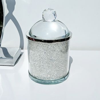 Swarovski Crystal Filled Glass Storage Jar, 3 of 4