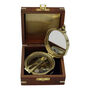 Personalised Brass Brunton Compass With Wooden Box, thumbnail 5 of 11