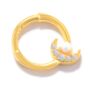 Gold Plated Moon Hoop For Tragus Or Helix, thumbnail 1 of 3