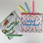 Personalised Pencil Case, Waterproof Lined Zip Purse, thumbnail 4 of 12